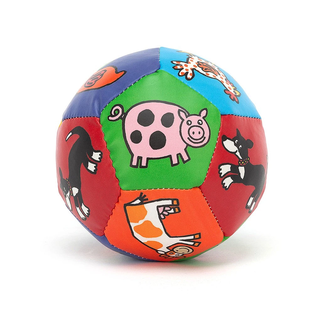 Jellycat Farm Tails Boing Ball - H10cm 1 Jellycat Farm Tails Boing Ball - H10cm