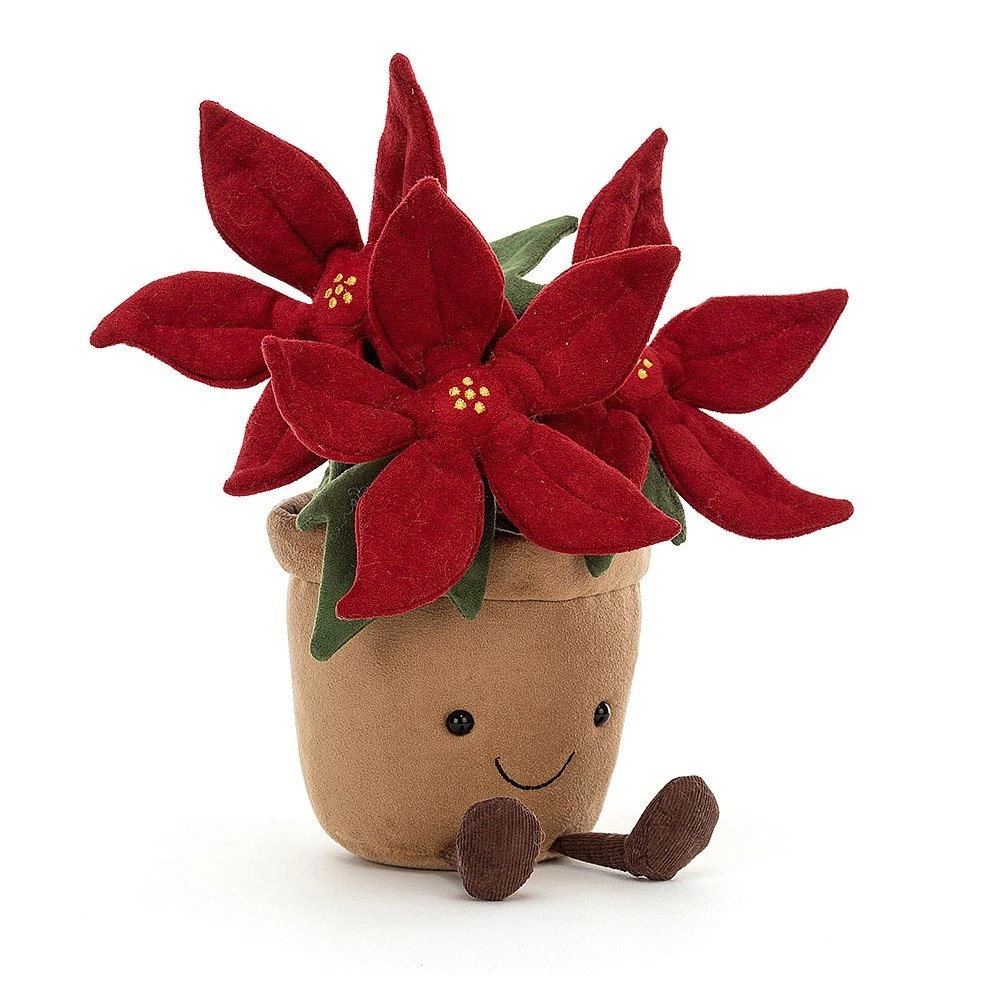 JellyCat Amuseable Poinsettia - H25cm 1 JellyCat Amuseable Poinsettia - H25cm