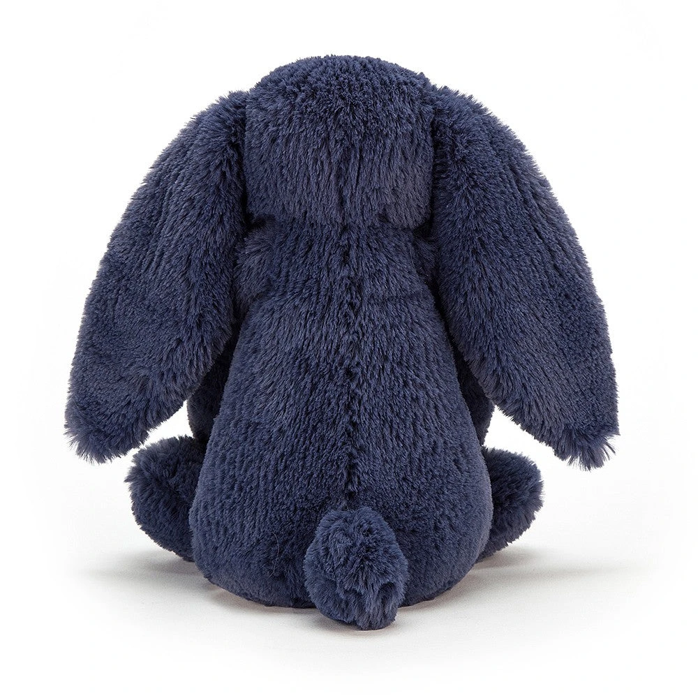 Jellycat Bashful Navy Bunny - Small H18cm 3 Jellycat Bashful Navy Bunny - Small H18cm - Image 3