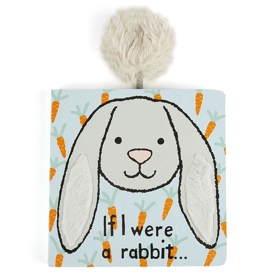JellyCat If I Were A Rabbit Board Book (Silver) 1 JellyCat If I Were A Rabbit Board Book (Silver)
