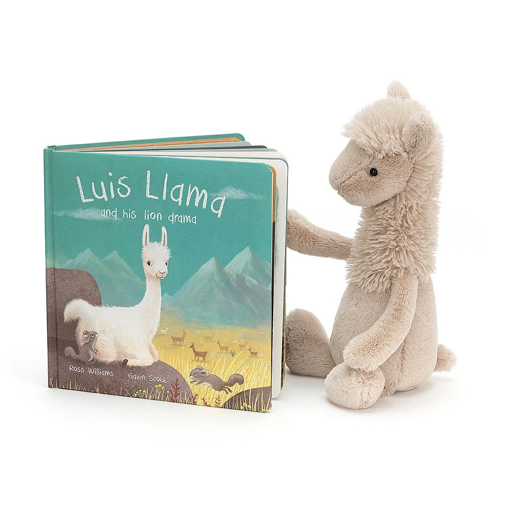 JellyCat Luis Llama Book 2 JellyCat Luis Llama Book - Image 2