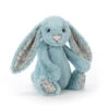Jellycat Bashful Blossom Bunny Medium - Aqua