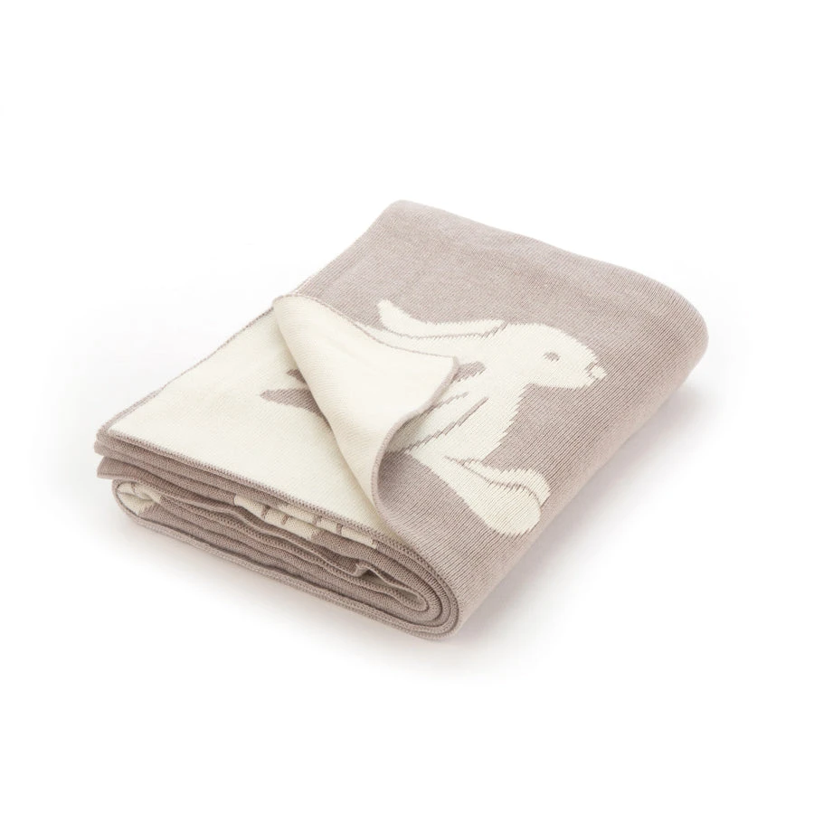JellyCat Bashful Beige Bunny Blanket (Boxed) 3 JellyCat Bashful Beige Bunny Blanket (Boxed) - Image 3