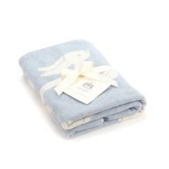 JellyCat Bashful Blue Bunny Blanket (Boxed)
