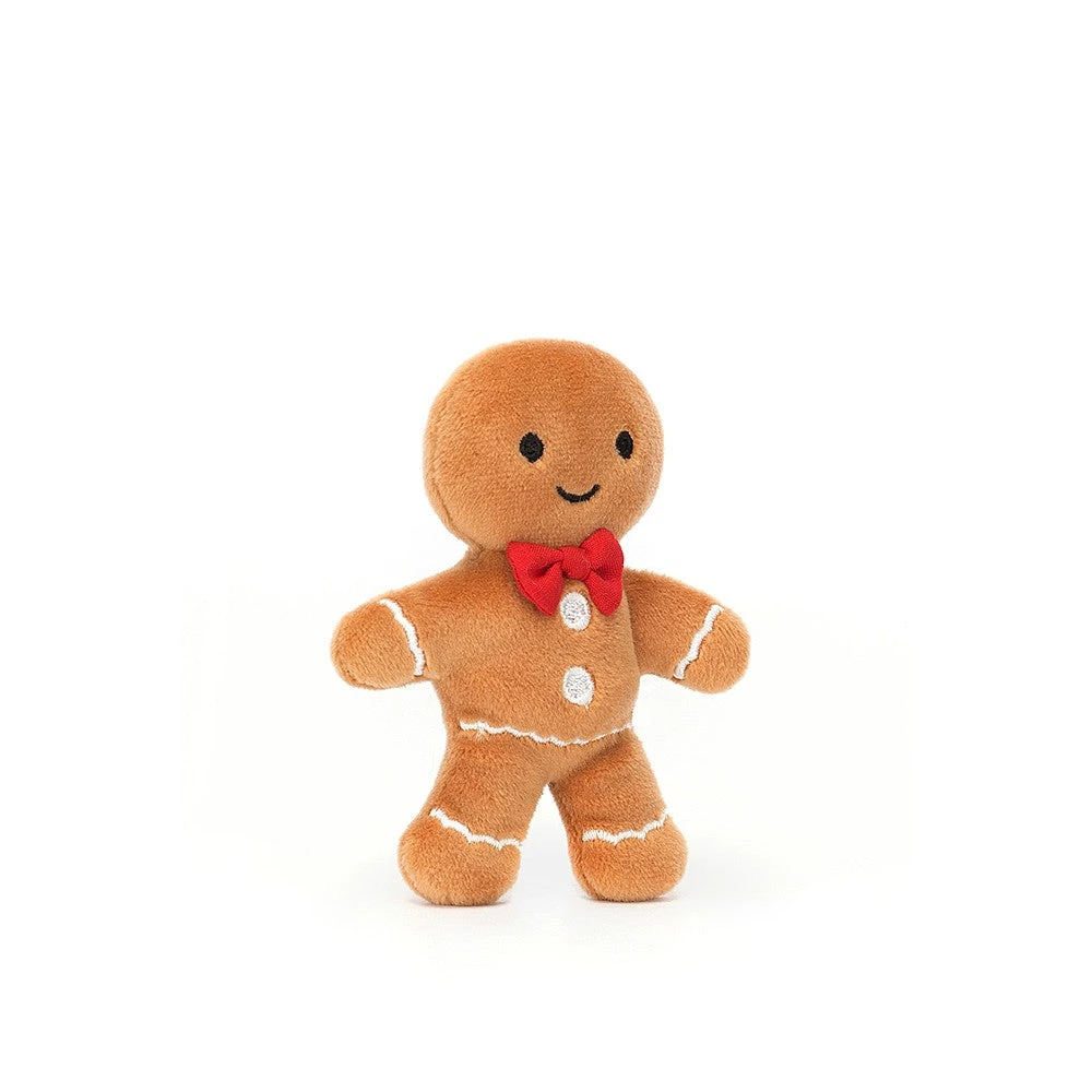 Jellycat Festive Folly Gingerbread Man - H10cm 1 Jellycat Festive Folly Gingerbread Man - H10cm