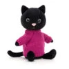 JellyCat Knitten Kitten Fuschia - H22cm