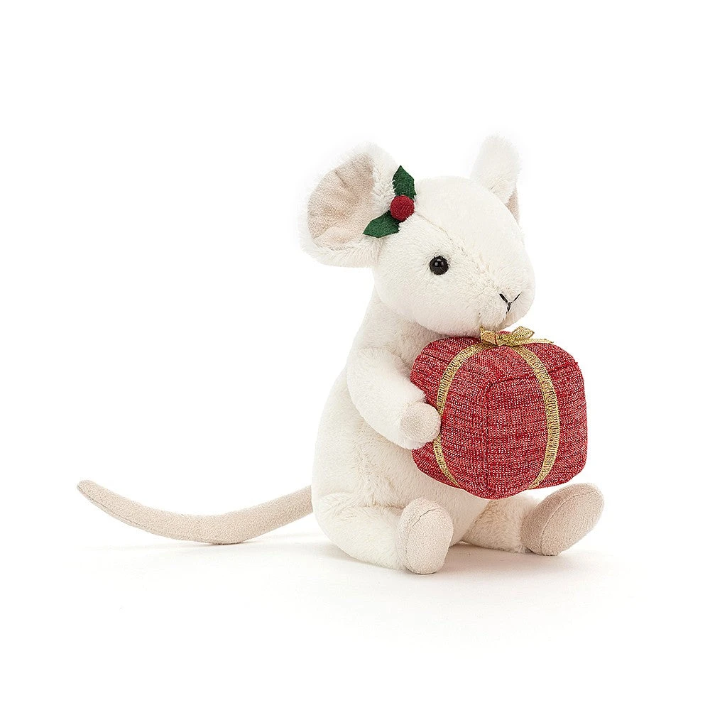 JellyCat Merry Mouse Present - H18cm 1 JellyCat Merry Mouse Present - H18cm