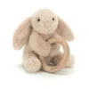 JellyCat Shooshu Bunny Wooden Ring Toy