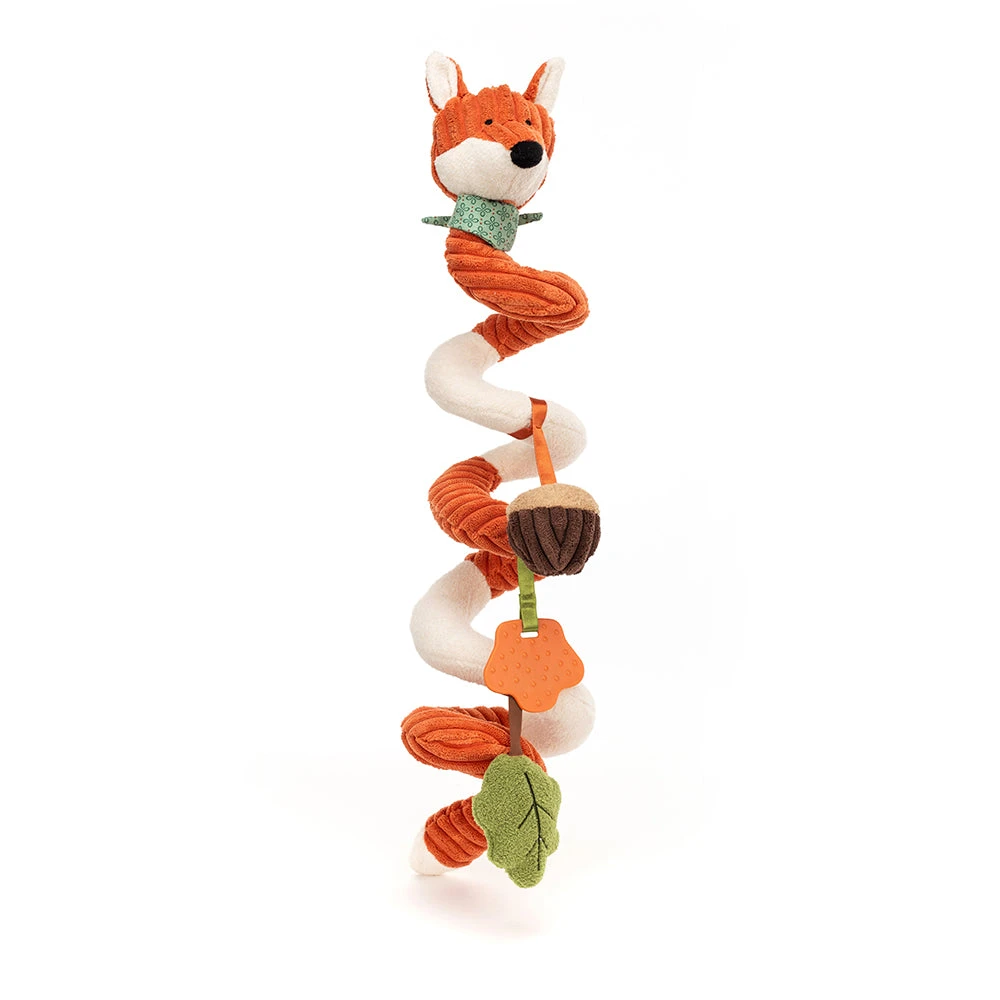 JellyCat Cordy Roy Baby Fox Spiral Activity Toy 3 JellyCat Cordy Roy Baby Fox Spiral Activity Toy - Image 3