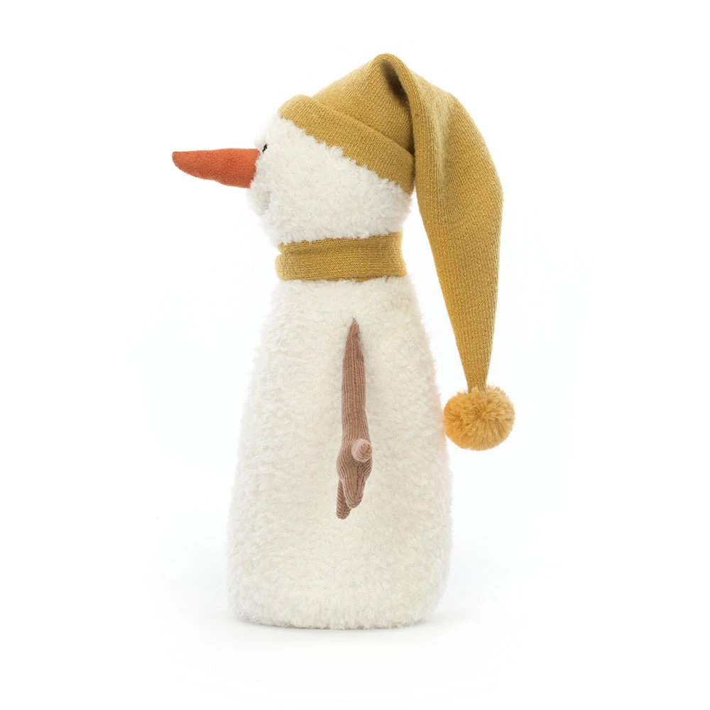 Jellycat Lenny Snowman (Yellow) - Large H37cm 2 Jellycat Lenny Snowman (Yellow) - Large H37cm - Image 2