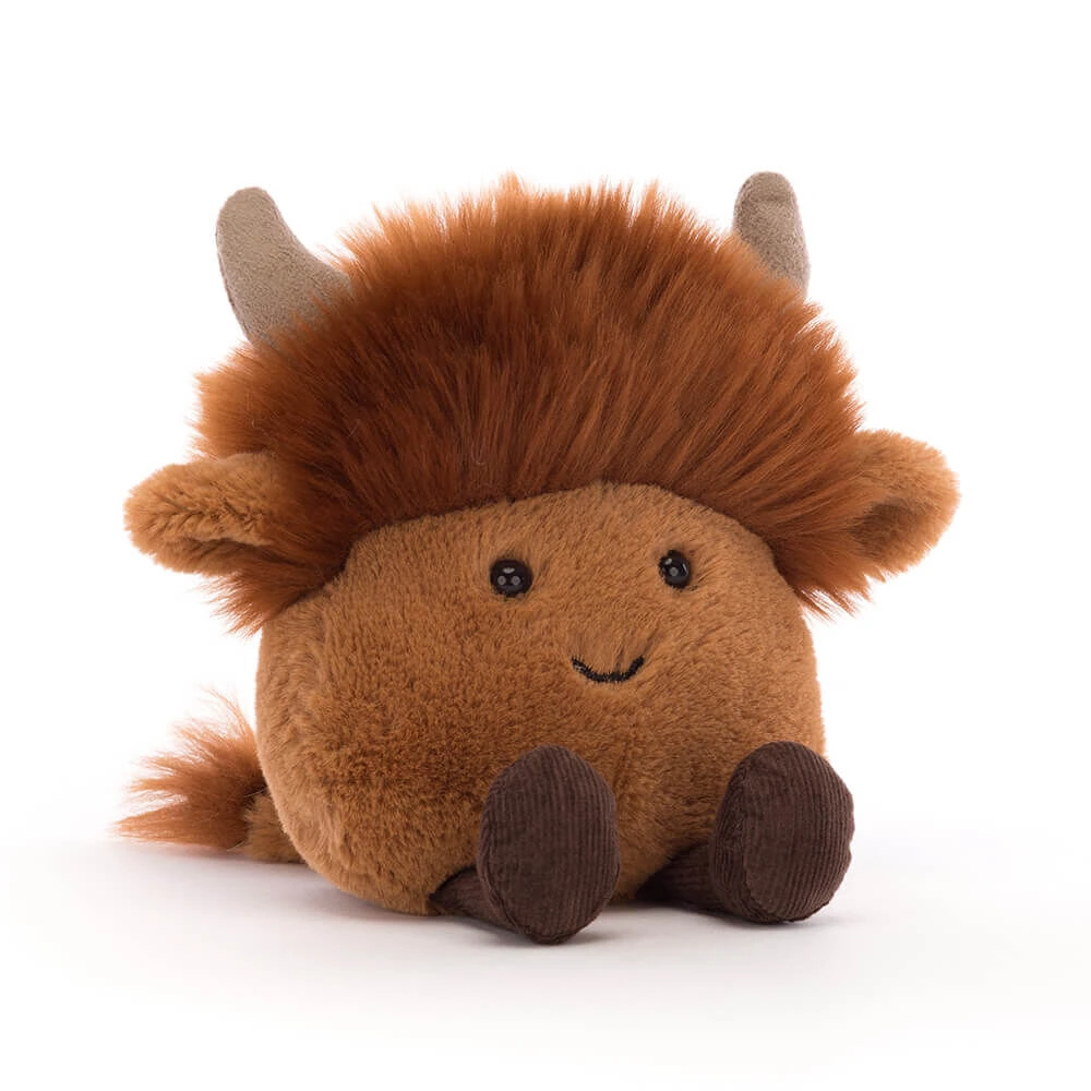 Jellycat Amuseabean Highland Cow 1 Jellycat Amuseabean Highland Cow