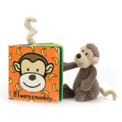 Jellycat Monkey Book And Toy Set