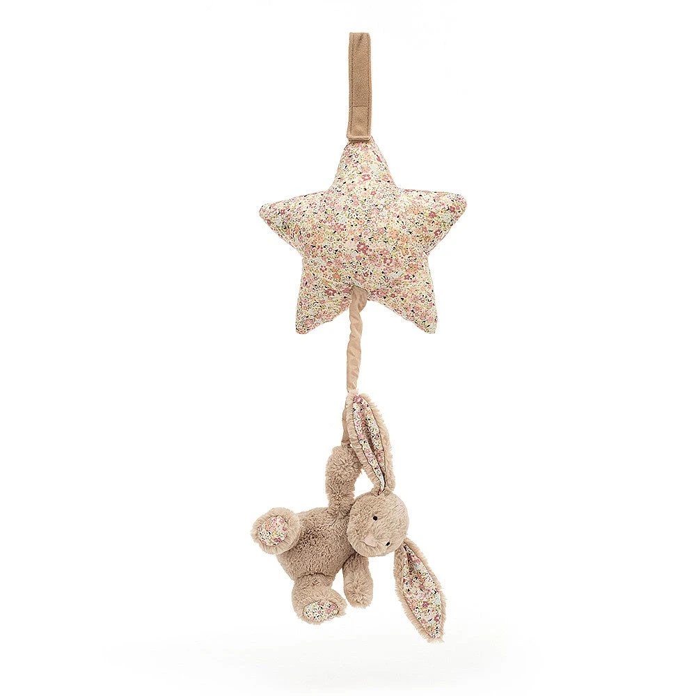Jellycat Blossom Bea Beige Bunny Musical Pull 1 Jellycat Blossom Bea Beige Bunny Musical Pull