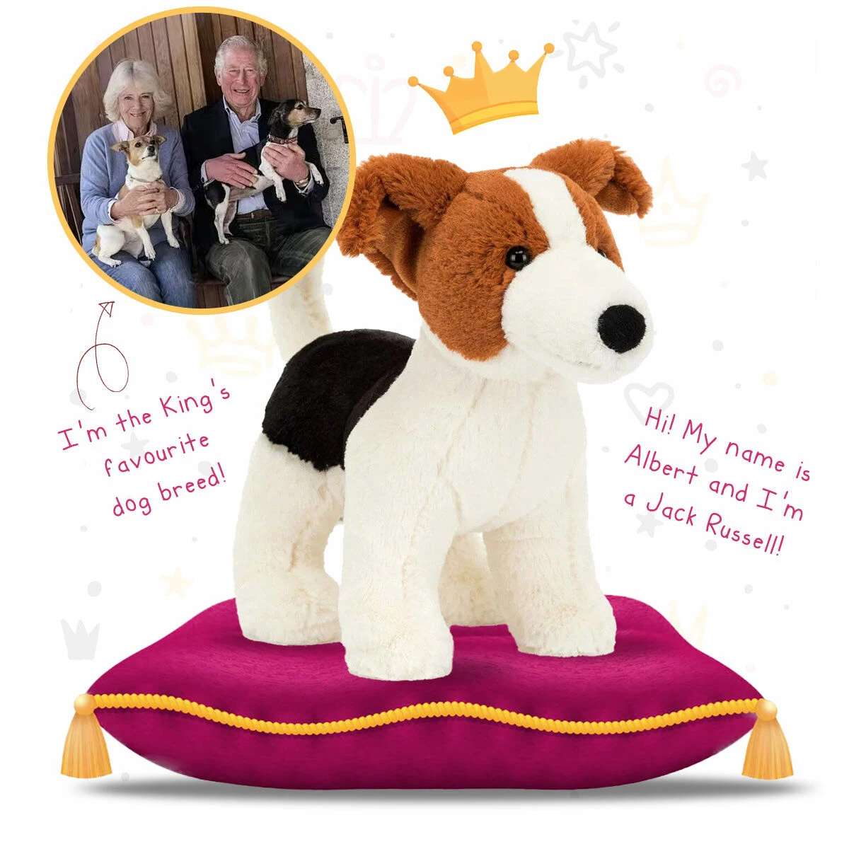 Jellycat Albert Jack Russell 2 Jellycat Albert Jack Russell - Image 2