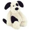 Jellycat Medium Bashful Black & Cream Puppy