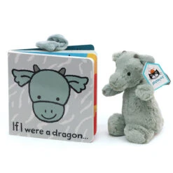 Jellycat Small Dragon Book And Toy Set