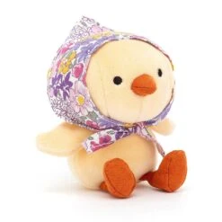 JellyCat Betty Bonnet Yellow Chick - H11cm