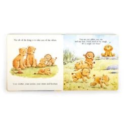 Jellycat Lion Book And Toy Set -JELLYCAT Store jellycat bk4bl the very brave lion book 2 1