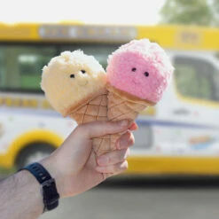 Jellycat Irresistible Vanilla Ice Cream -JELLYCAT Store jellycat ice6van straw icecream lifestyle