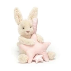 JellyCat Star Bunny Pink Musical Pull - H28cm