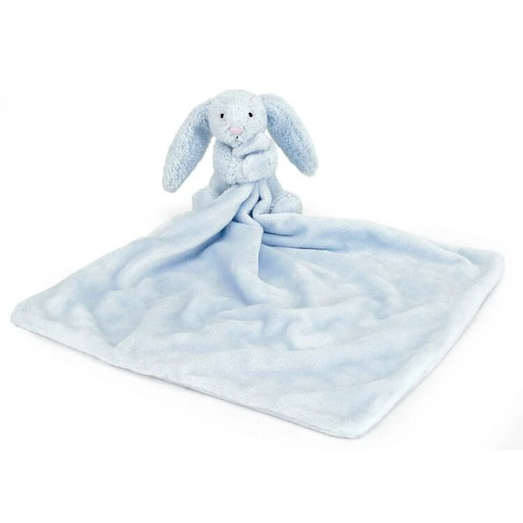 Jellycat Blue Bashful Bunny Soother 1 Jellycat Blue Bashful Bunny Soother
