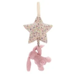 JellyCat Blossom Tulip Bunny Star Musical Pull -JELLYCAT Store musical mobile jellycat blossom tulip bunny star musical pull 3