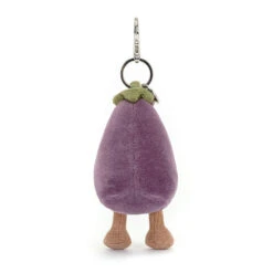Jellycat Vivacious Aubergine Bag Charm 6 Jellycat Vivacious Aubergine Bag Charm -JELLYCAT Store vv4abc jellycat vivacious vegetable aubergine bag charm 3