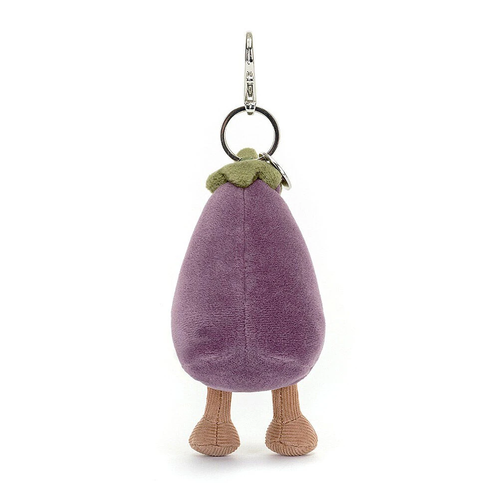 Jellycat Vivacious Aubergine Bag Charm 3 Jellycat Vivacious Aubergine Bag Charm - Image 3